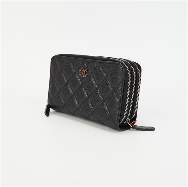 Ví Chanel đen 3 ngăn kéo (code 20955322) +