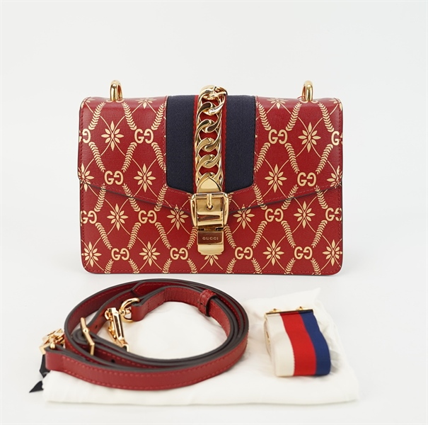 Túi GG Sylvie đỏ S26 TB+