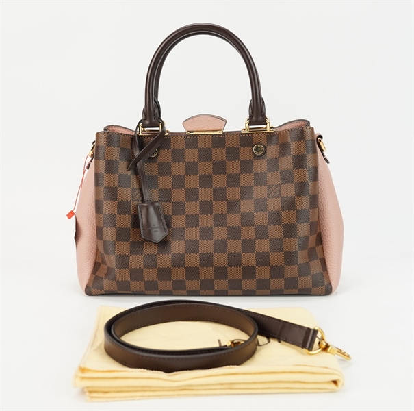 Túi LV ô vuông phối hồng S30 TB+
