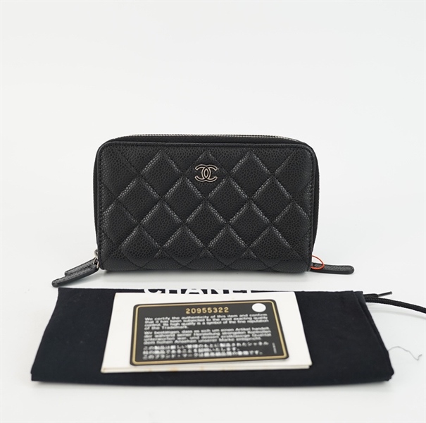 Ví Chanel đen 3 ngăn kéo (code 20955322) +