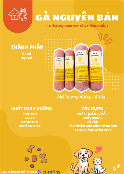 HG Raw Gà Nguyên Bản 400g