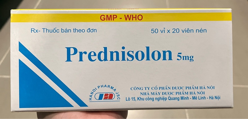 Prednisolon 5mg (H*50vỉ*20viên) - Hà Nội