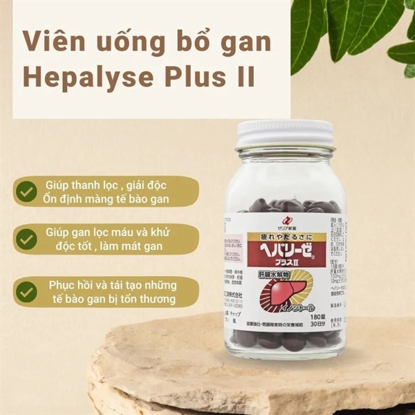 Viên uống bổ gan, thải độc gan cao cấp heparize plus Nhật Bản 180 viên