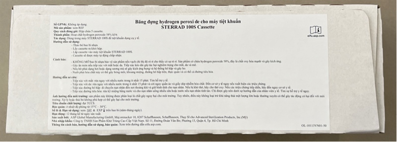 Băng đựng hóa chất Sterrad 100S (Hộp/5băng) (Code: 10113) - Thụy Sỹ
