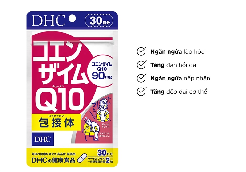 Viên uống chống lão hóa DHC Coenzyme Q10 Nhật Bản 60 viên