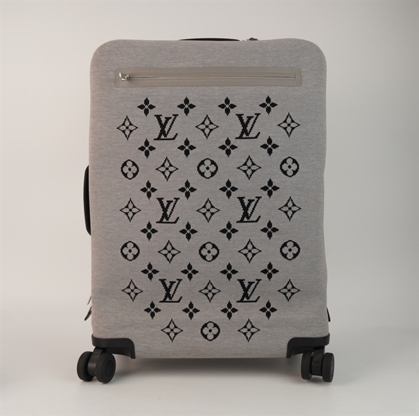 Vali LV hoa trắng xám +