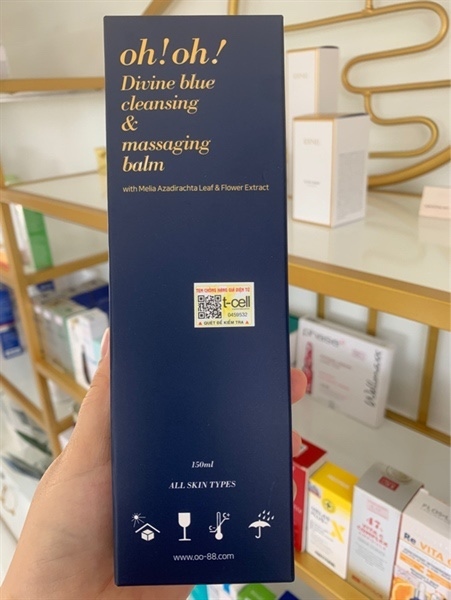 SÁP TẨY TRANG LÀM SẠCH SÂU OHOH DIVINE BLUE CLEANSING AND MASSAGING BALM 150ML