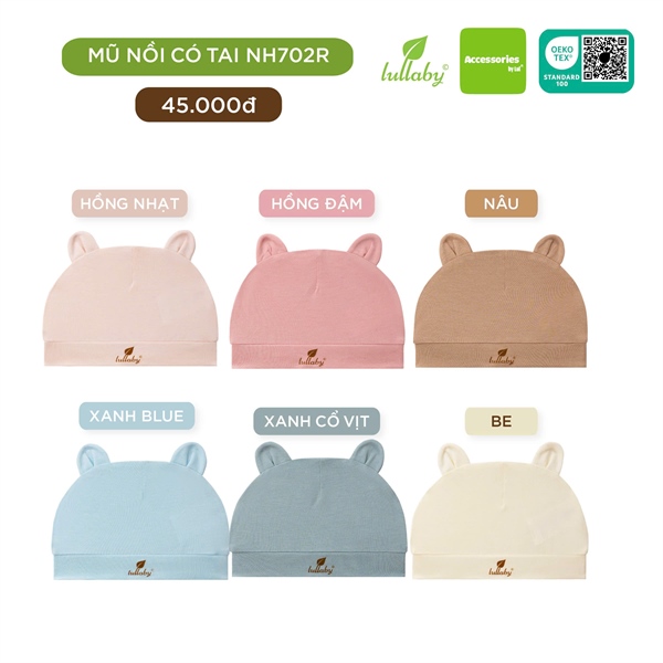 Mũ SS tai gấu Lullaby 24NH702R