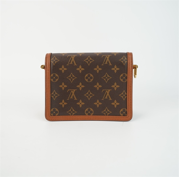 Túi LV dauphine hoa nâu sz 20cm TB+