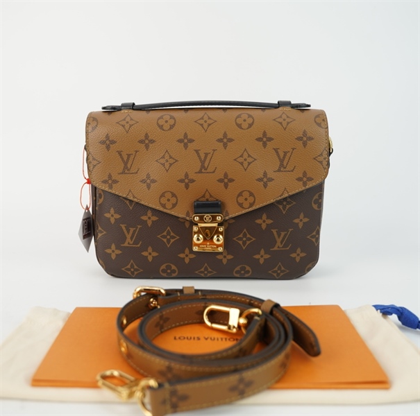 Túi LV metis nâu 2 màu 24cm TB+