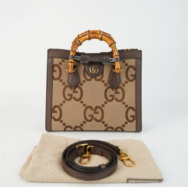 Túi GG nâu quai trúc 26cm TB+