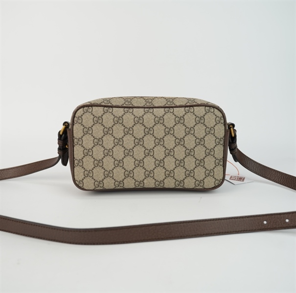 Túi GG Ophidia màu nâu 23cm TB+