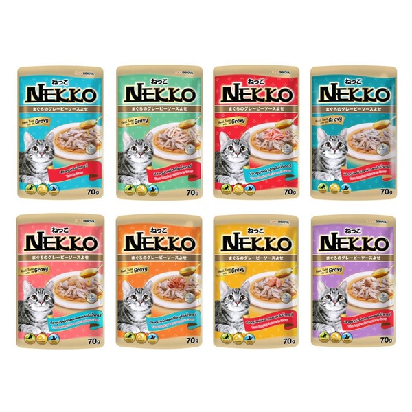 Nekko Gravy Cá Ngừ rắc Thanh Cua