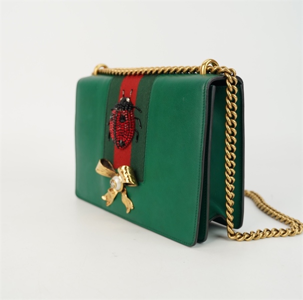 Túi GG xanh nơ vàng +