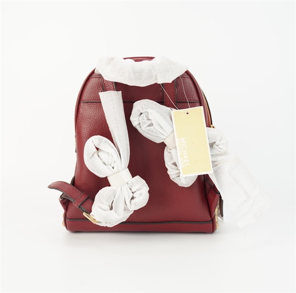 Balo Michael Kors đỏ đính đinh KG+