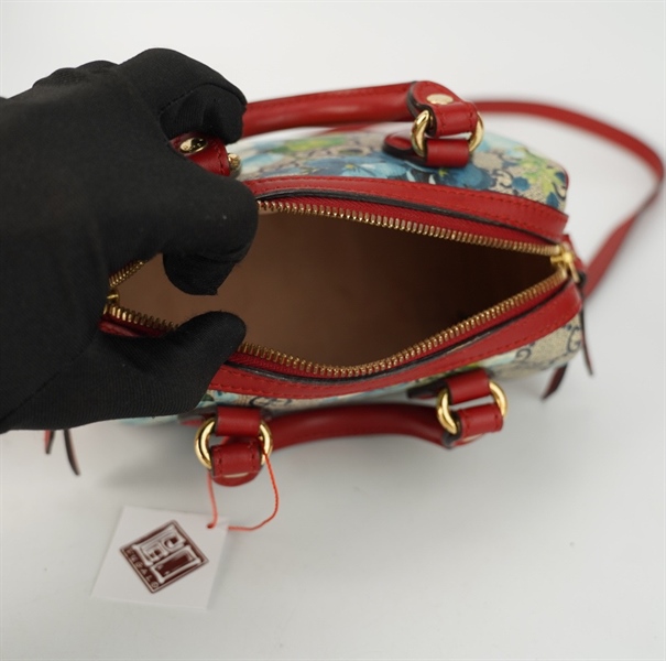 Túi GG speedy nano hoa xanh size 18 +