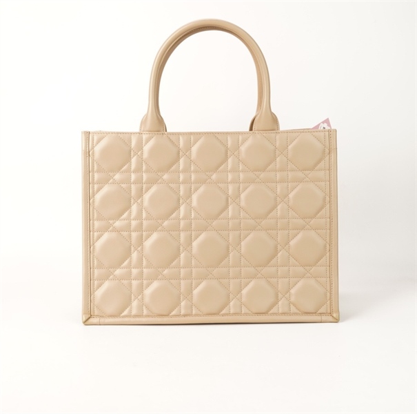 Túi Dior tote màu xám kem size 36 +