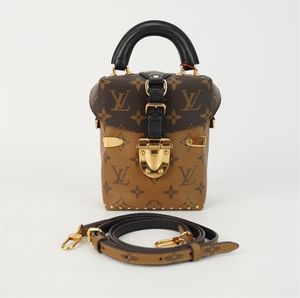 Túi LV camera hoa nâu size 12 +