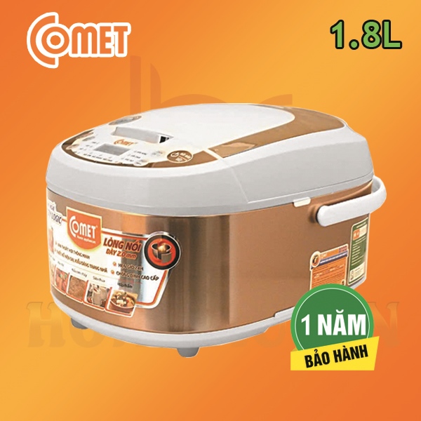 Nồi Cơm Điện Tử COMET 1.8 Lít CM8087