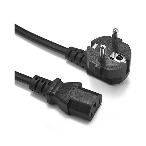 Cáp nguồn 2 chấu 90 độ, 2x0.75mm chính hãng