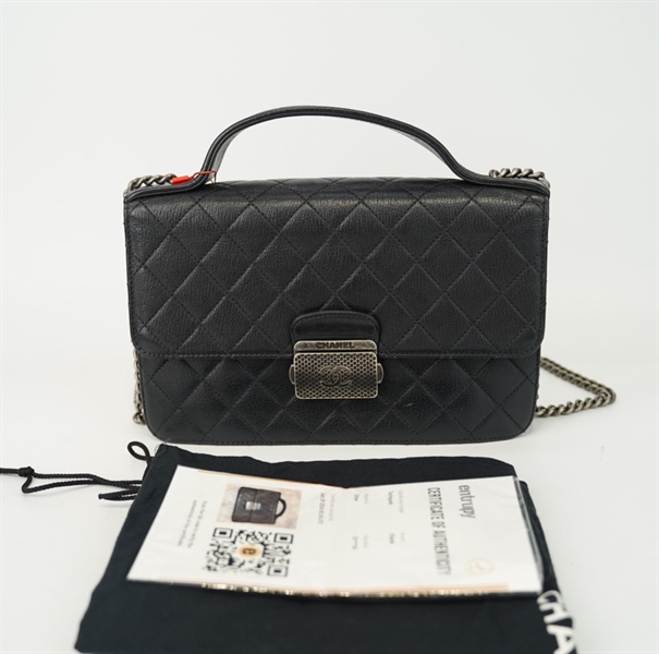 Túi Chanel đen khóa bạc (23348830) s25 KG+