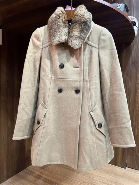 Áo khoác BBR nâu cổ lông- A Long live (HP-A1005)