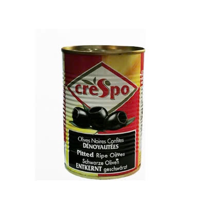 Crespo oliu đen không hạt 425ml - Pitted black olives