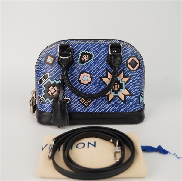 Túi LV alma xanh dương size 23 +