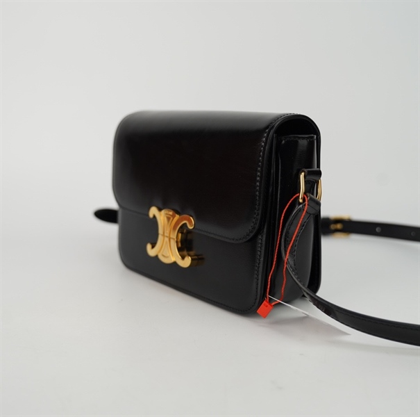 Túi Celine đen bóng size 18+