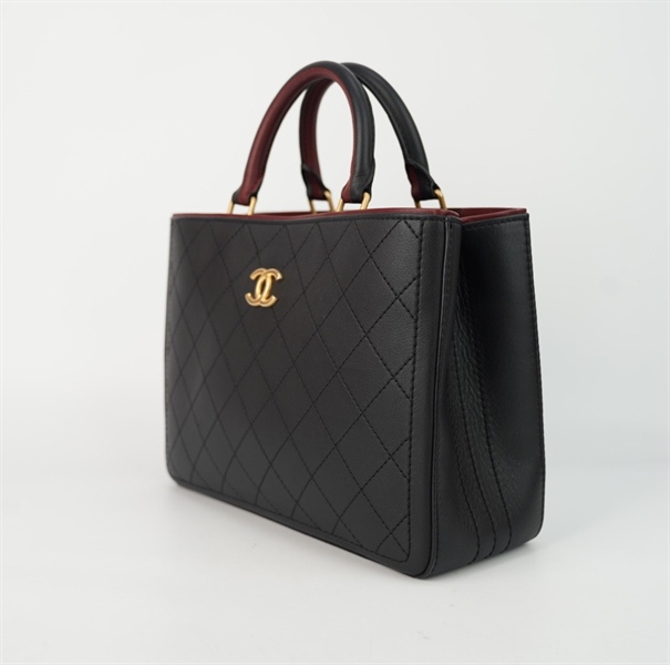 Túi Chanel đen lòng nâu size 30 +