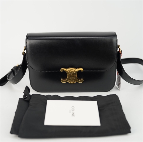 Túi Celine đen bóng size 22 +