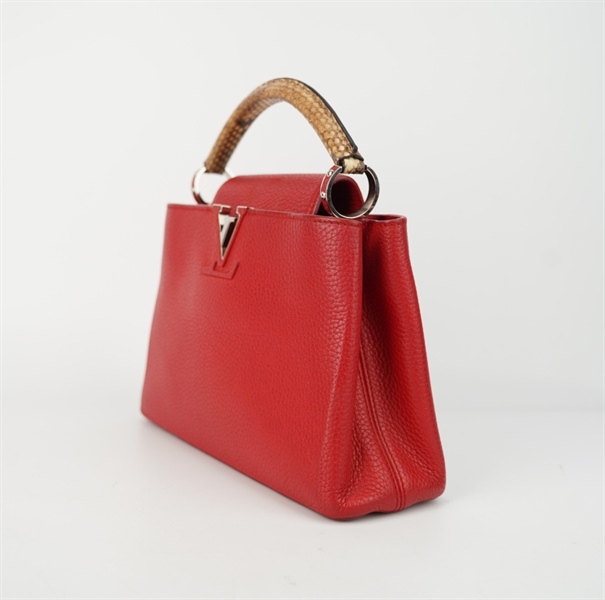 Túi LV capu đỏ quai trăn size 26 +