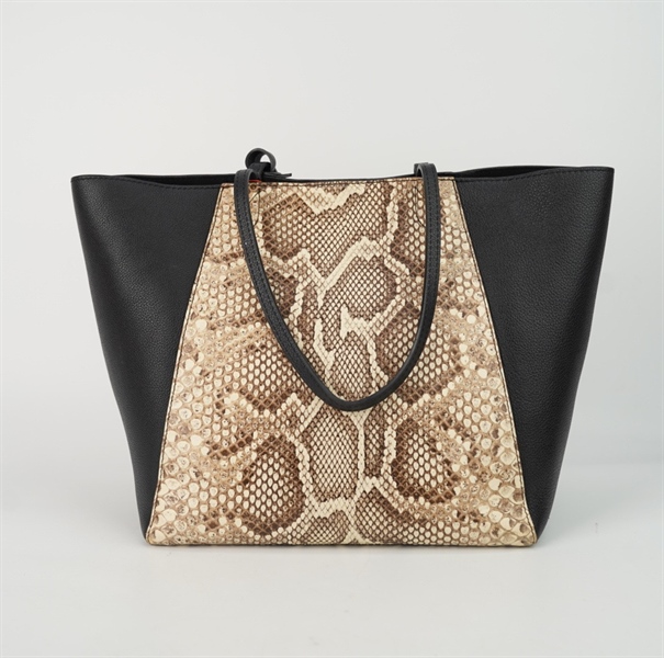 Túi LV da trăn phối đen size 27 +