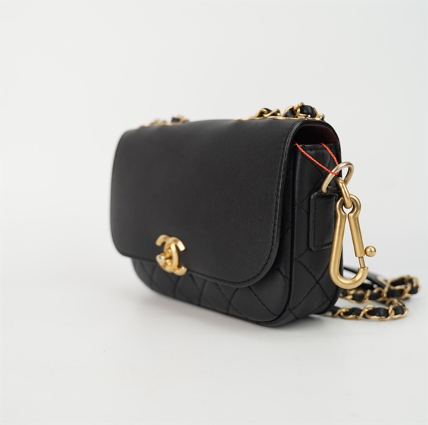 Túi Chanel đen nắp gập ( 28757902) sz19 (HC)+