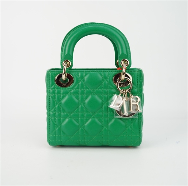 Túi Dior Lady màu xanh size mini +