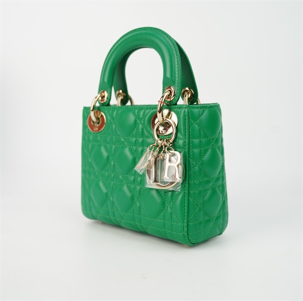 Túi Dior Lady màu xanh size mini +