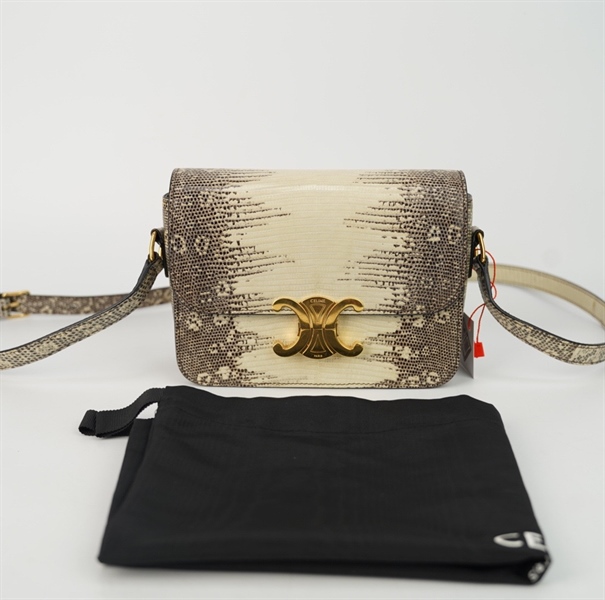 Túi Celine da trăn vàng size 18 +