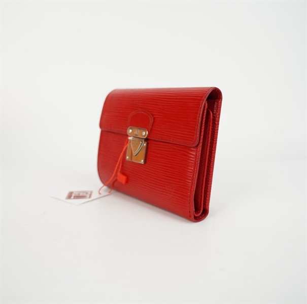 Ví LV gấp 3 màu đỏ KG+