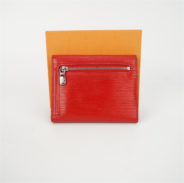 Ví LV gấp 3 màu đỏ KG+