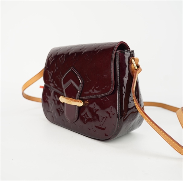 Túi LV hoa nâu tím size 20 (HVo) KG+