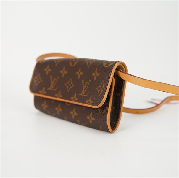 Túi LV hoa nâu viền vàng size 18 KG+