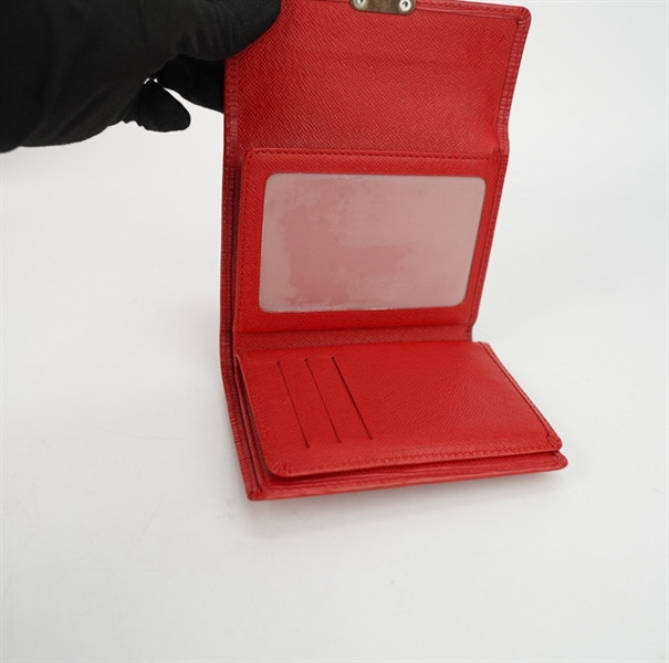 Ví LV gấp 3 màu đỏ KG+