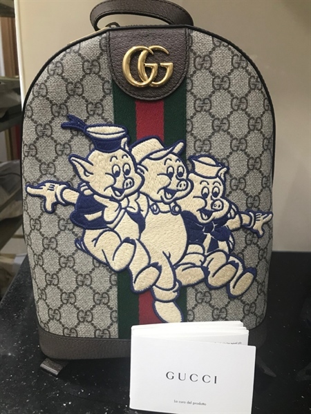 Balo GG Xám 3 Con Heo KG+