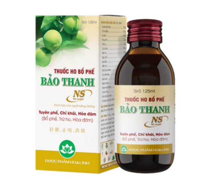 Siro ho bảo thanh không đường hoa linh (c/125ml)