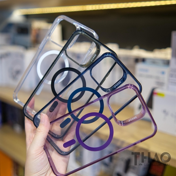 Ốp J-case trong viền màu magsafe