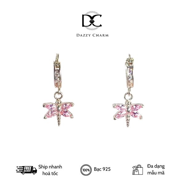 Bông tai bạc Dazzycharm 231101
