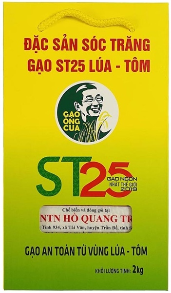 Gạo Ông Cua ST25 Lúa-Tôm (2kg)