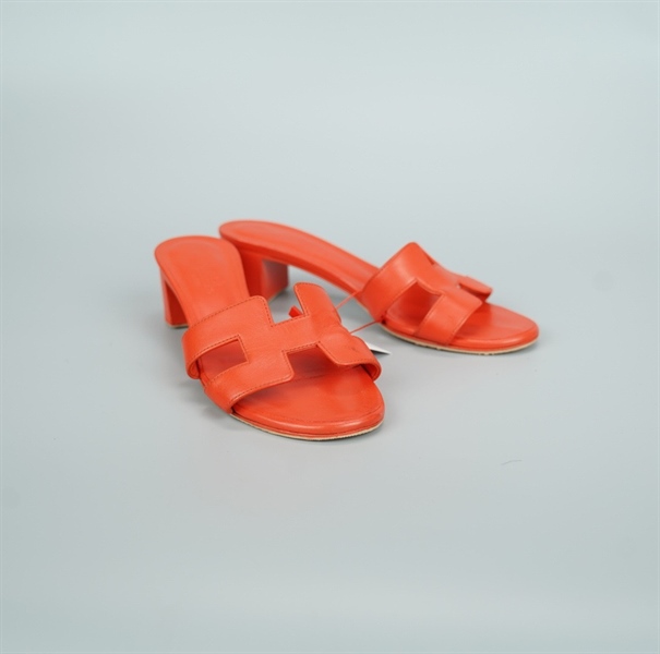 Dép Hermes màu cam size 35 (BQ) KG+