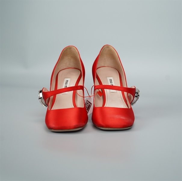 Giàu Miu Miu đỏ cam cao 9p size 36 1/2 (BQ) KG+