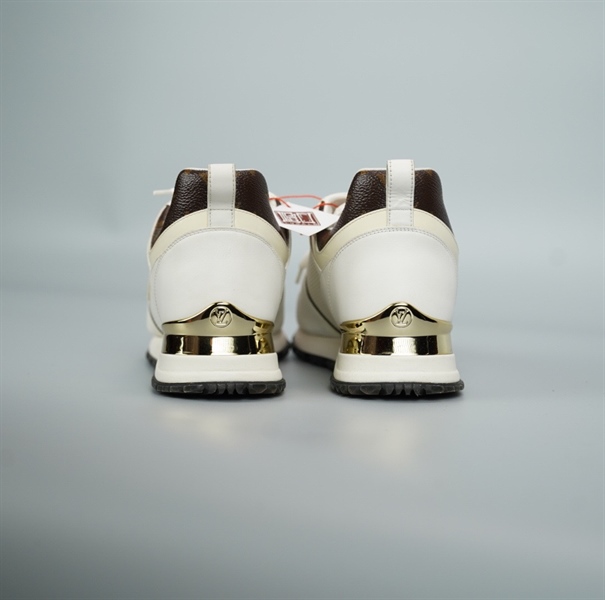 Giày LV trắng viền hoa nâu size 37 (BQ) KG+